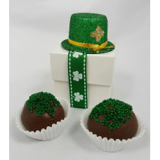 Irish favor box with 2 Truffles