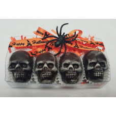 Skulls Filled with Sea Salt Caramel (Box of 4)