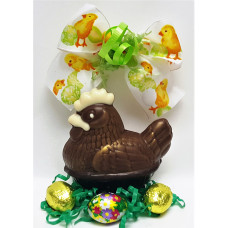 Hen in Basket  3-D (Small)