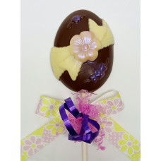 Egg with Painted Bow - Lollypop