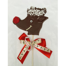 Reindeer Head with Coconut Hair / Lolly 