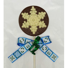 Snowflake on Medallion Lolly