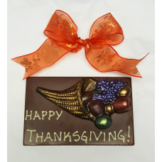 Happy Thanksgiving Cornucopia Greeting Bar