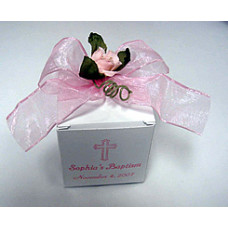 Personalized Baptism Cube Box