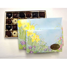 Truffles in a Spring  Floral Box ( Gift of 24)